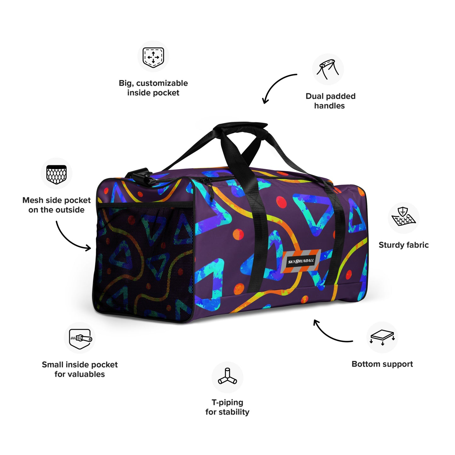 Dream Wave Festival - Arcade Crunch 1 Duffle Bag