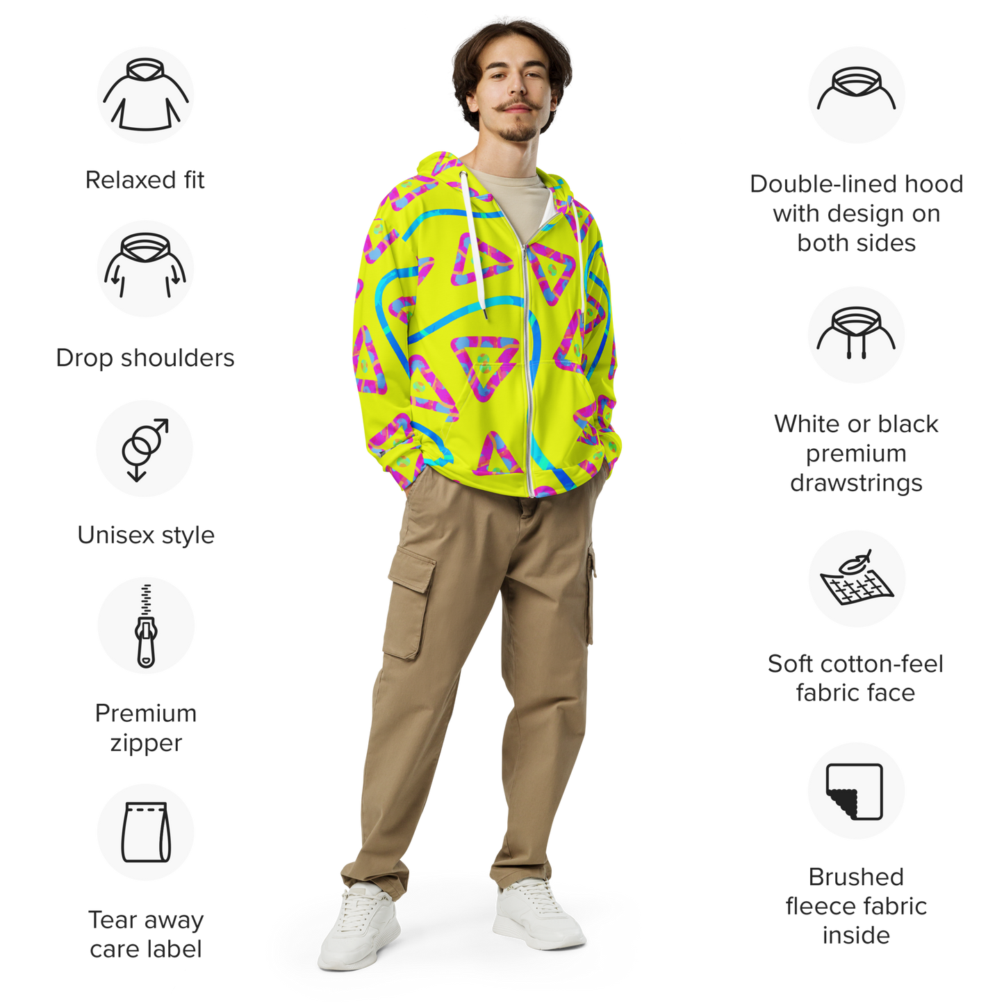 Dream Wave Festival - Urban Jump 3 Unisex Zip Hoodie