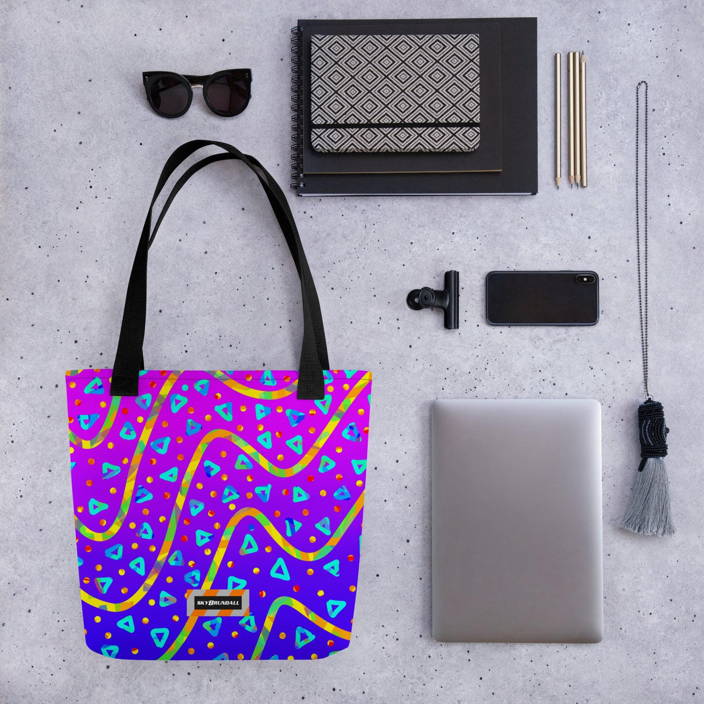 Dream Wave Festival - Cool Candy Rain Tote Bag