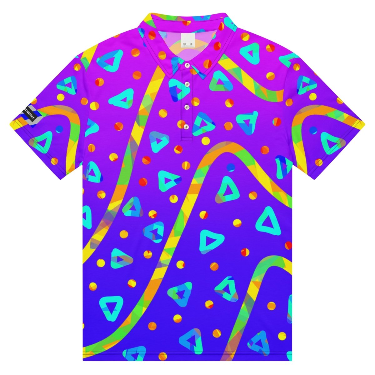 Dream Wave Festival - Cool Candy Rain Men’s Slim Fit Polo from Sky Brundall Concepts
