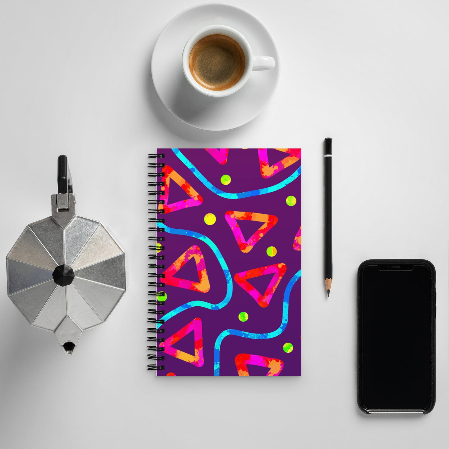 Dream Wave Festival - Arcade Crunch 2 Spiral Notebook
