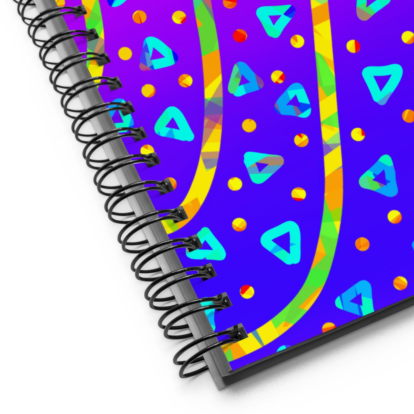 Dream Wave Festival - Cool Candy Rain Spiral Notebook