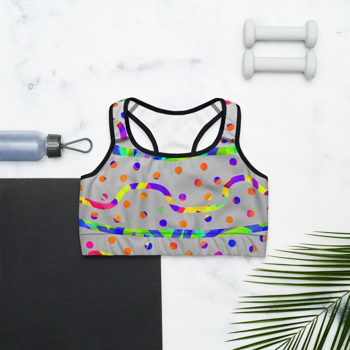 DWF - Rainbow Fiesta Sports Bra from Sky Brundall Concepts