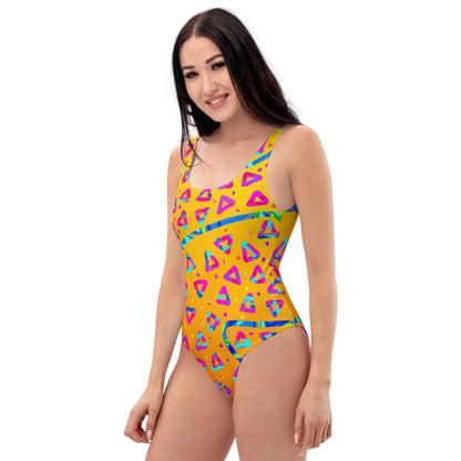 Dream Wave Festival - Electric Crumble 5 One-Piece Swimsuit