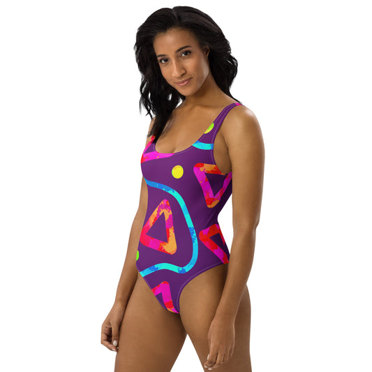 Dream Wave Festival - Arcade Crunch 2 One-Piece Swimsuit