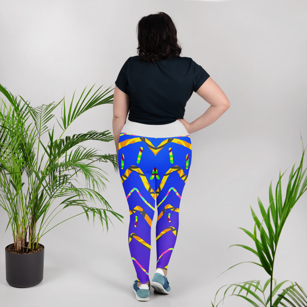 Dream Wave Festival - California Tiger All-Over Print Plus Size Leggings