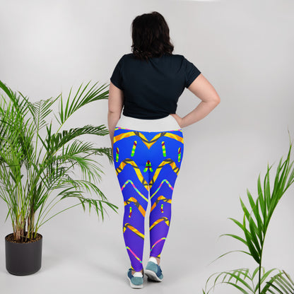 Dream Wave Festival - California Tiger All-Over Print Plus Size Leggings