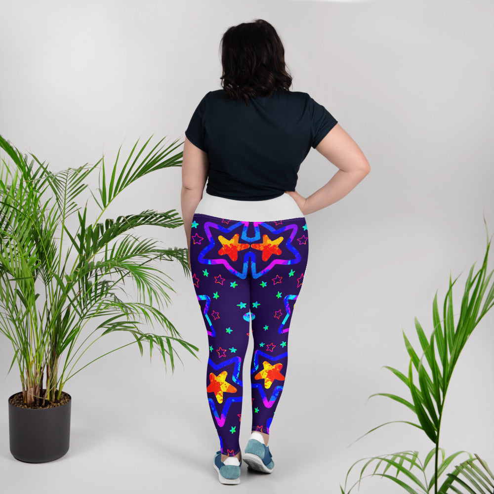 Dream Wave Festival - Starlight Delight All-Over Print Plus Size Leggings