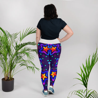 Dream Wave Festival - Starlight Delight All-Over Print Plus Size Leggings