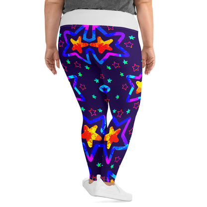 Dream Wave Festival - Starlight Delight All-Over Print Plus Size Leggings