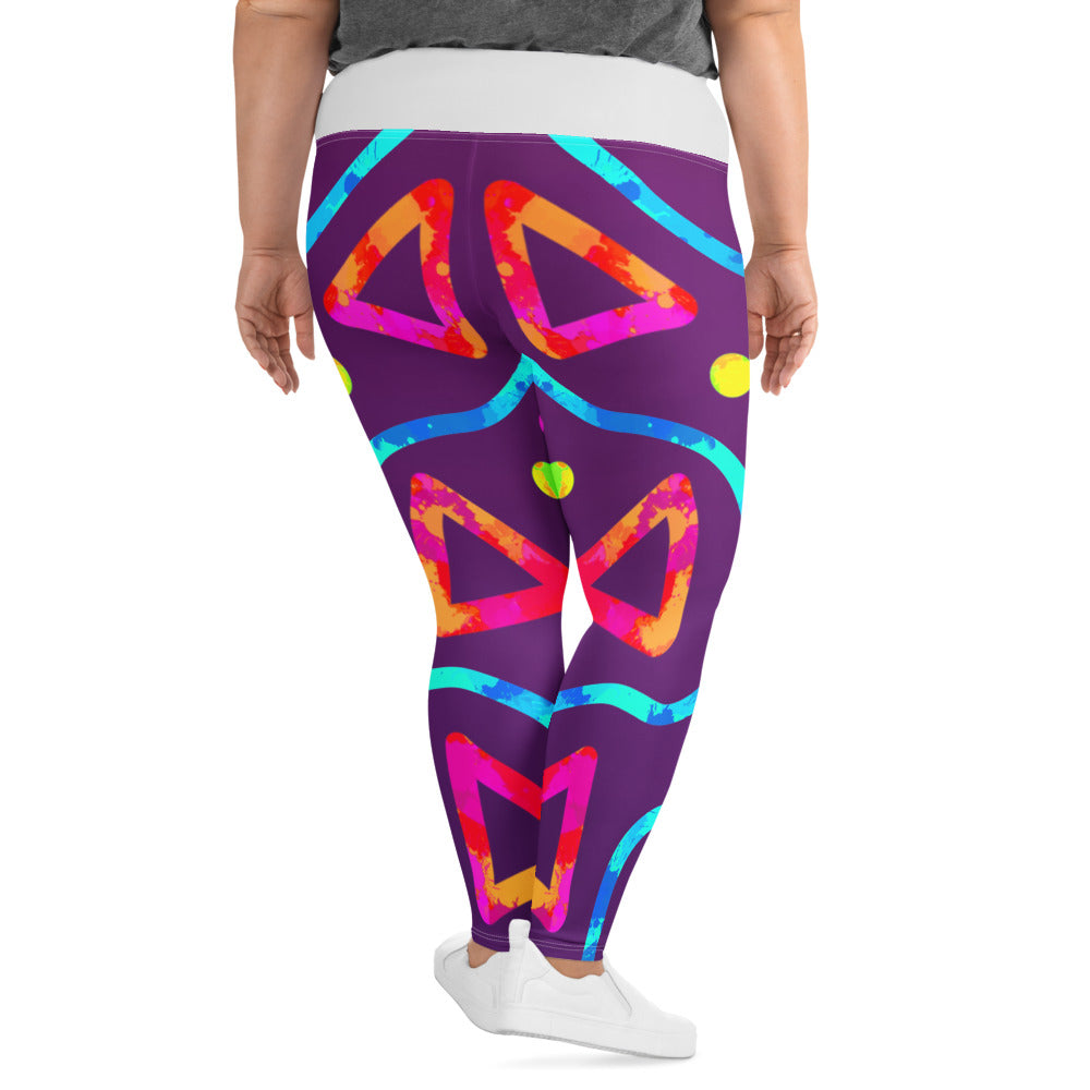 Dream Wave Festival - Arcade Crunch 2 All-Over Print Plus Size Leggings