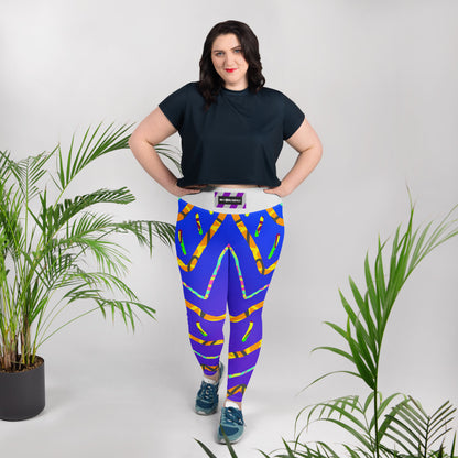 Dream Wave Festival - California Tiger All-Over Print Plus Size Leggings