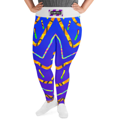 Dream Wave Festival - California Tiger All-Over Print Plus Size Leggings