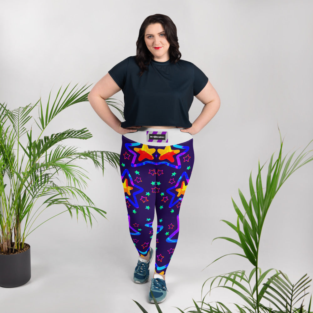 Dream Wave Festival - Starlight Delight All-Over Print Plus Size Leggings