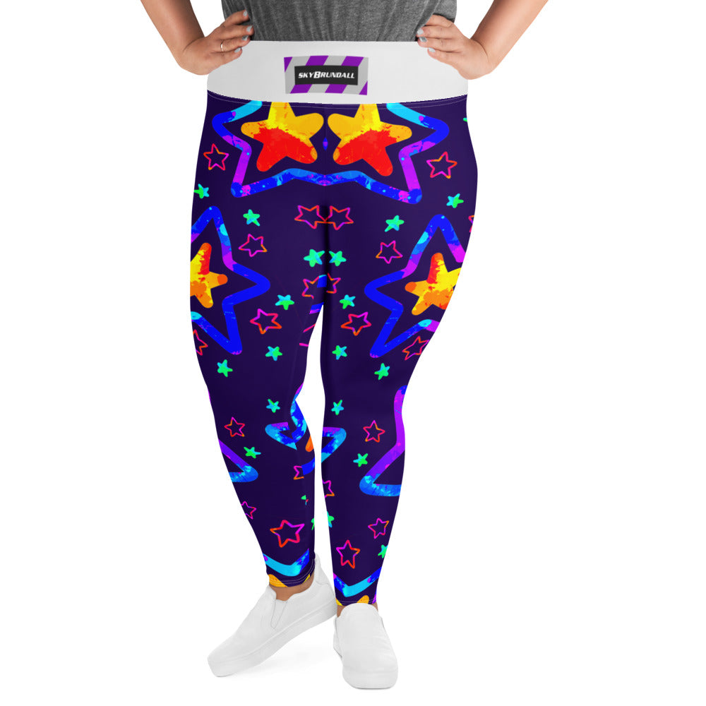 Dream Wave Festival - Starlight Delight All-Over Print Plus Size Leggings