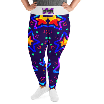Dream Wave Festival - Starlight Delight All-Over Print Plus Size Leggings