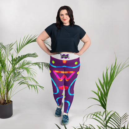 Dream Wave Festival - Arcade Crunch 2 All-Over Print Plus Size Leggings