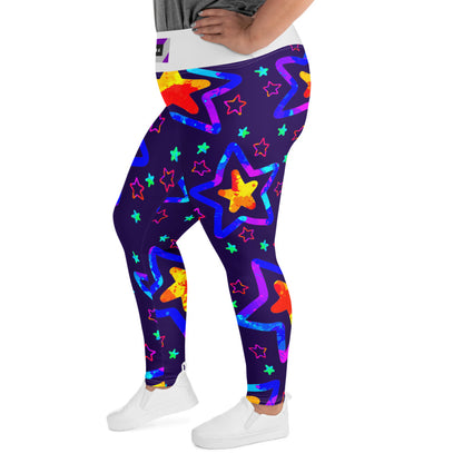 Dream Wave Festival - Starlight Delight All-Over Print Plus Size Leggings