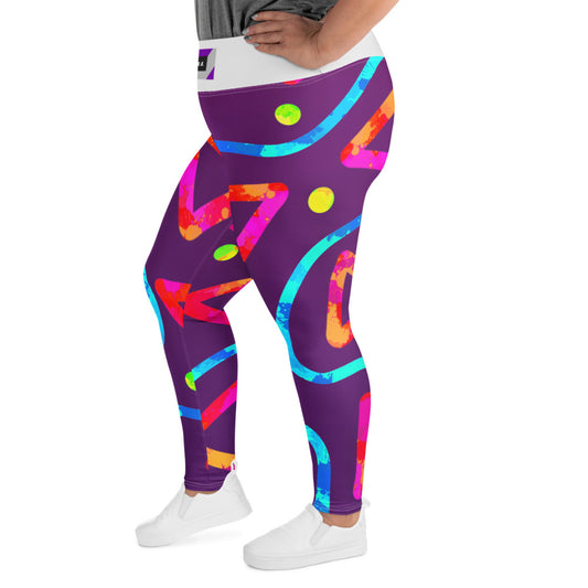 Dream Wave Festival - Arcade Crunch 2 All-Over Print Plus Size Leggings