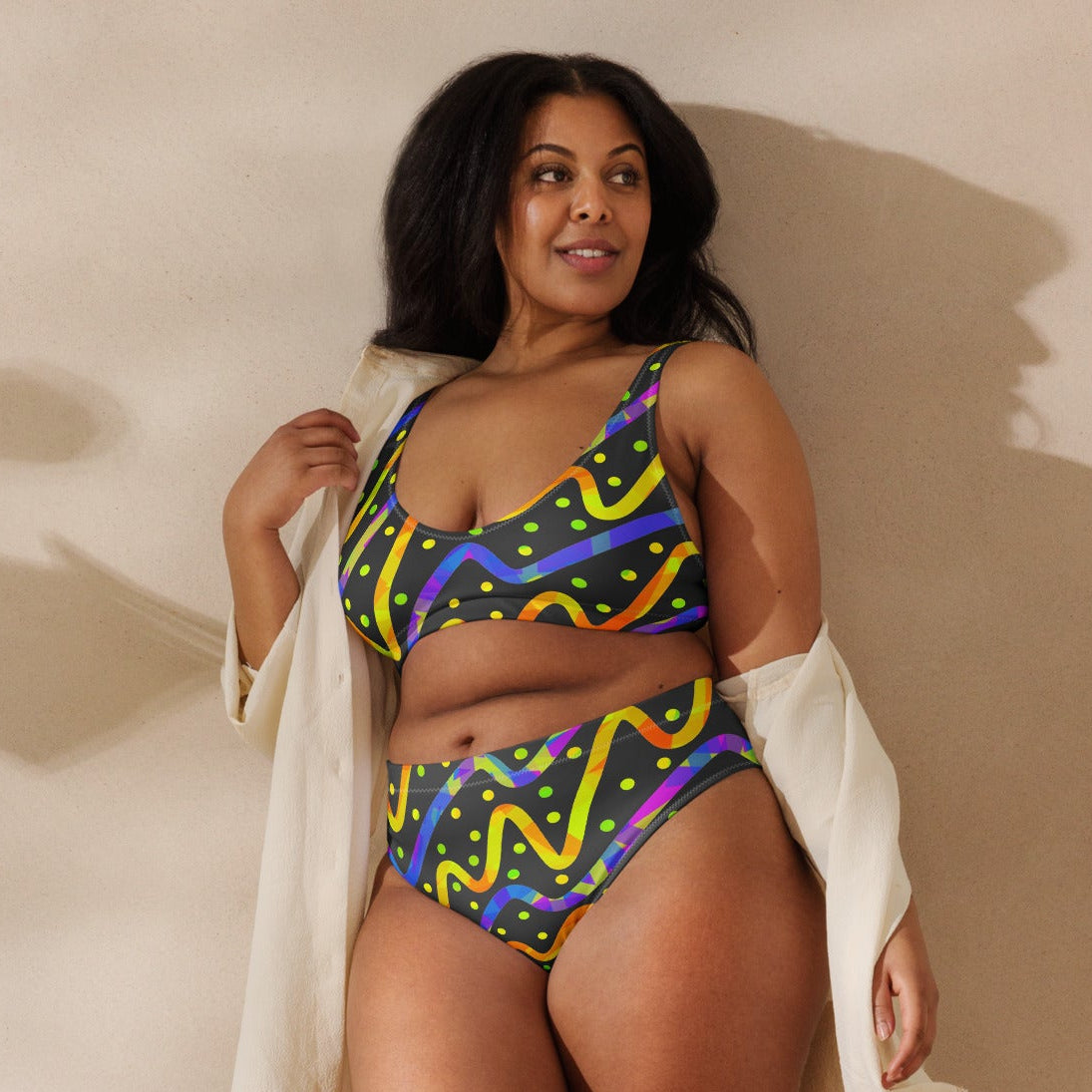 Dream Wave Festival - Thunder Burst Recycled High-waisted Bikini