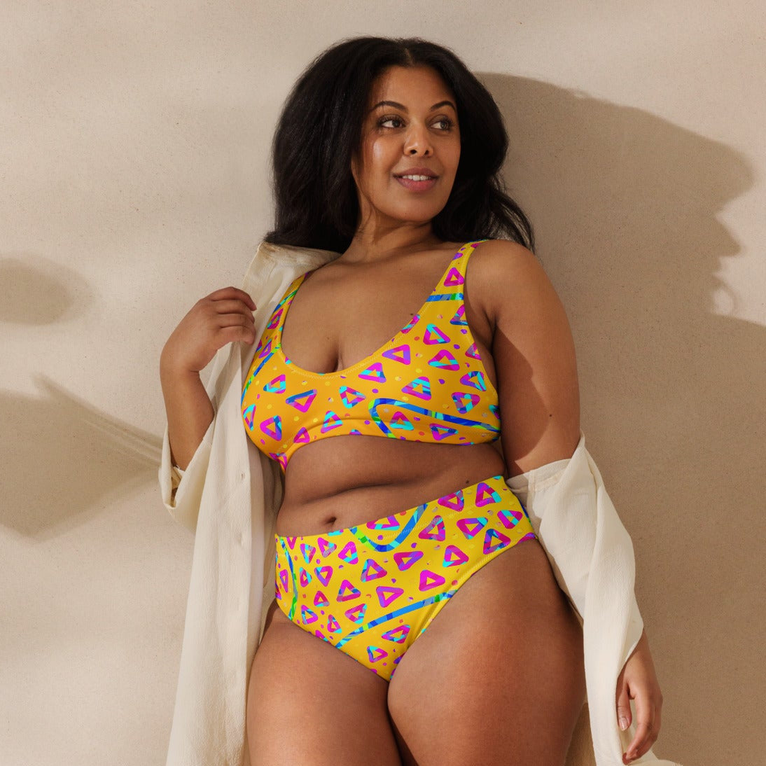 Dream Wave Festival - Electric Crumble 5 Recycled High-waisted Bikini