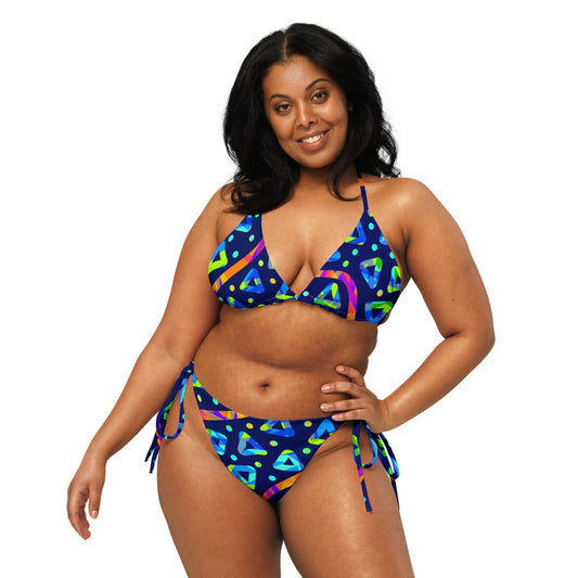 Dream Wave Festival - Electric Crumble 1 Recycled String Bikini