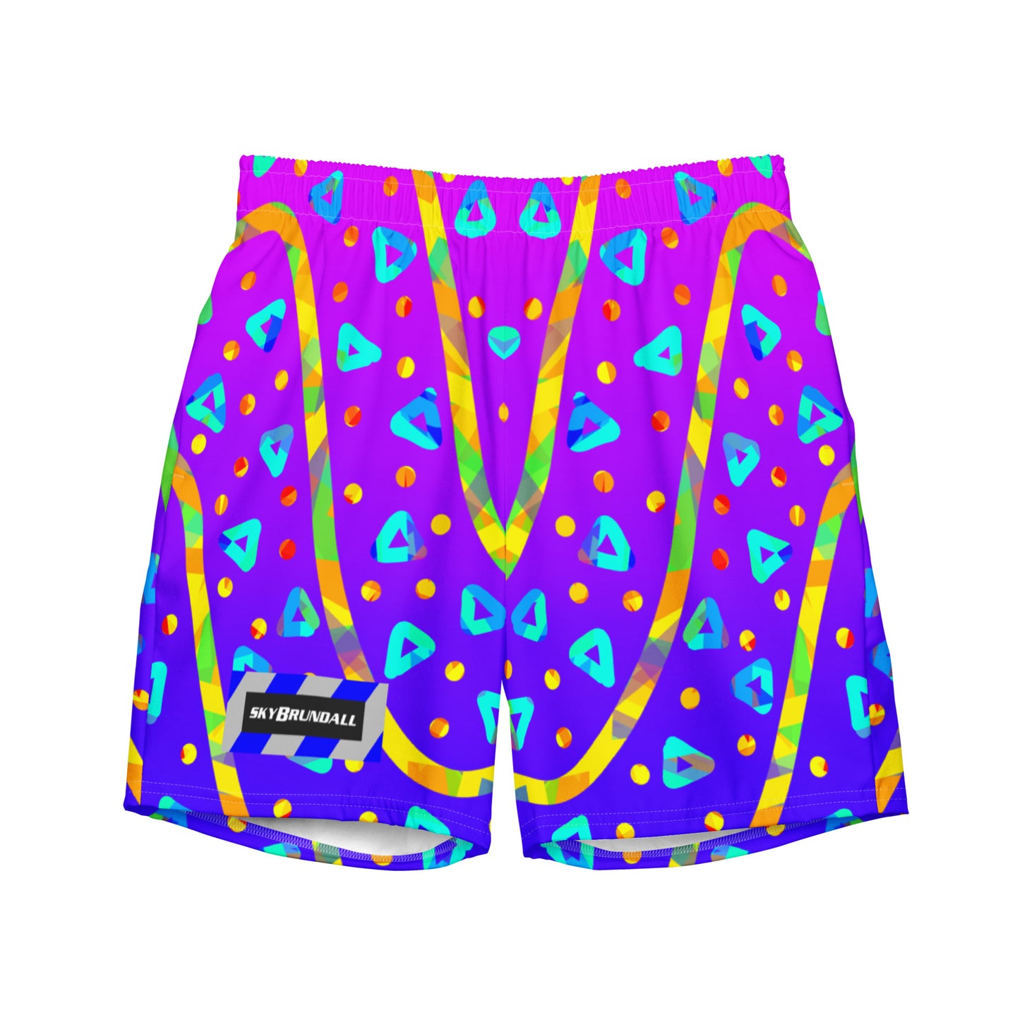 Dream Wave Festival - Cool Candy Rain All-Over Print Recycled Swim Trunks