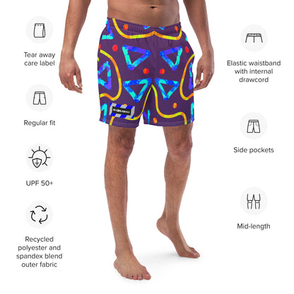 Dream Wave Festival - Arcade Crunch 1 All-Over Print Recycled Swim Trunks