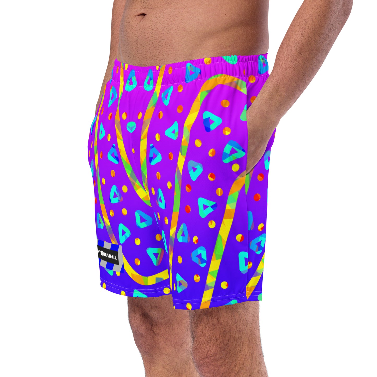 Dream Wave Festival - Cool Candy Rain All-Over Print Recycled Swim Trunks