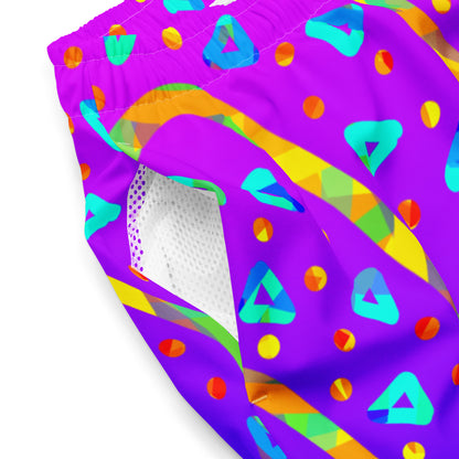 Dream Wave Festival - Cool Candy Rain All-Over Print Recycled Swim Trunks