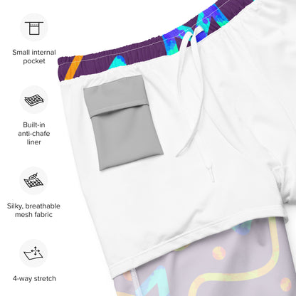 Dream Wave Festival - Arcade Crunch 1 All-Over Print Recycled Swim Trunks