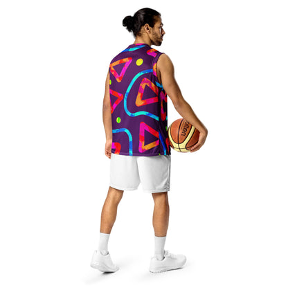 Dream Wave Festival - Arcade Crunch 2 Recycled Unisex Basketball Jersey