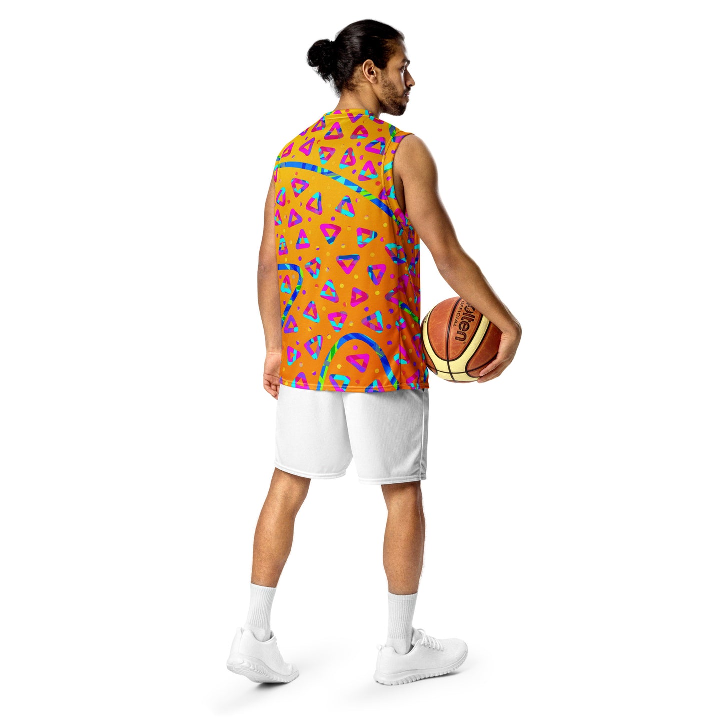 Dream Wave Festival - Electric Crumble 5 Recycled Unisex Basketball Jersey