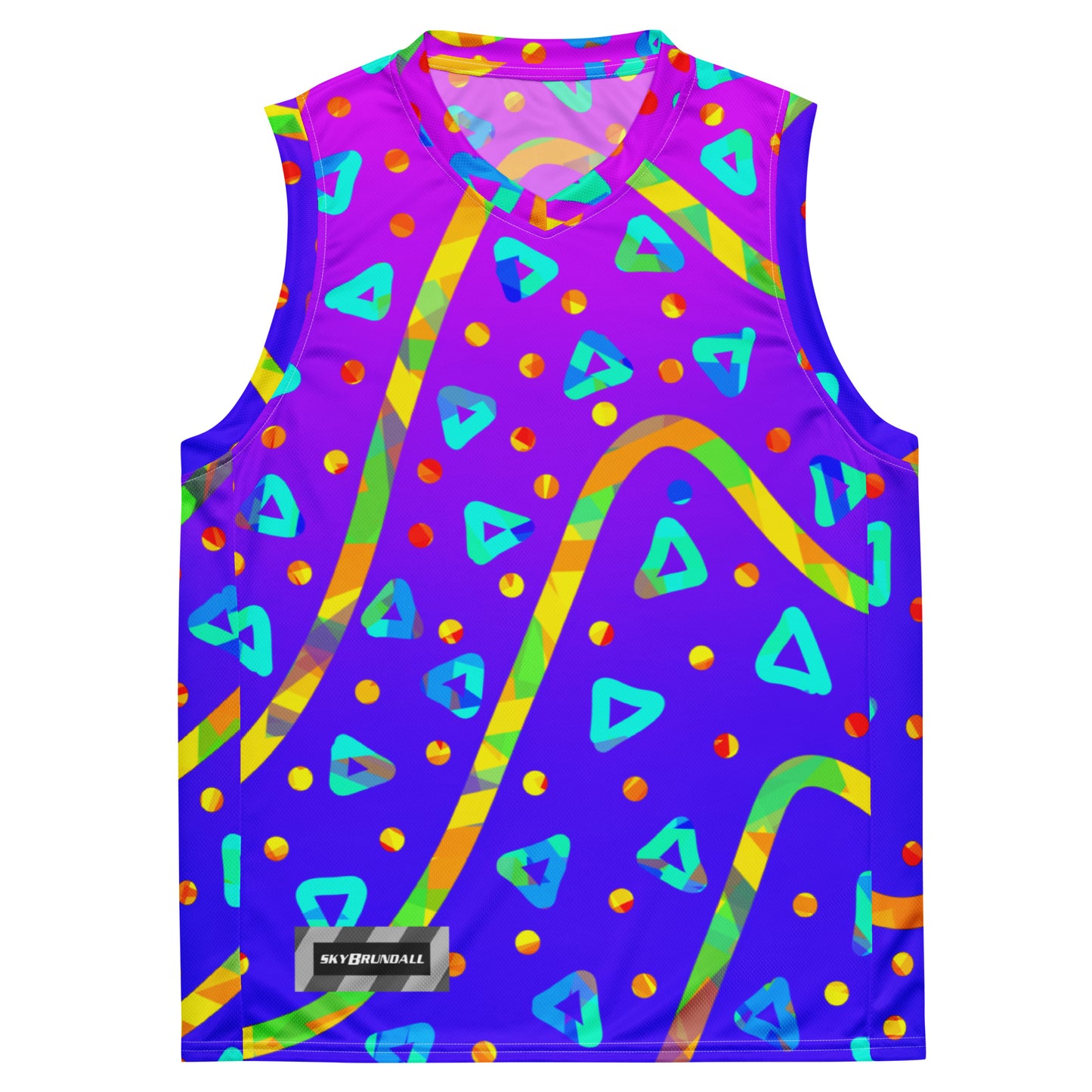 Dream Wave Festival - Cool Candy Rain Recycled Unisex Basketball Jersey