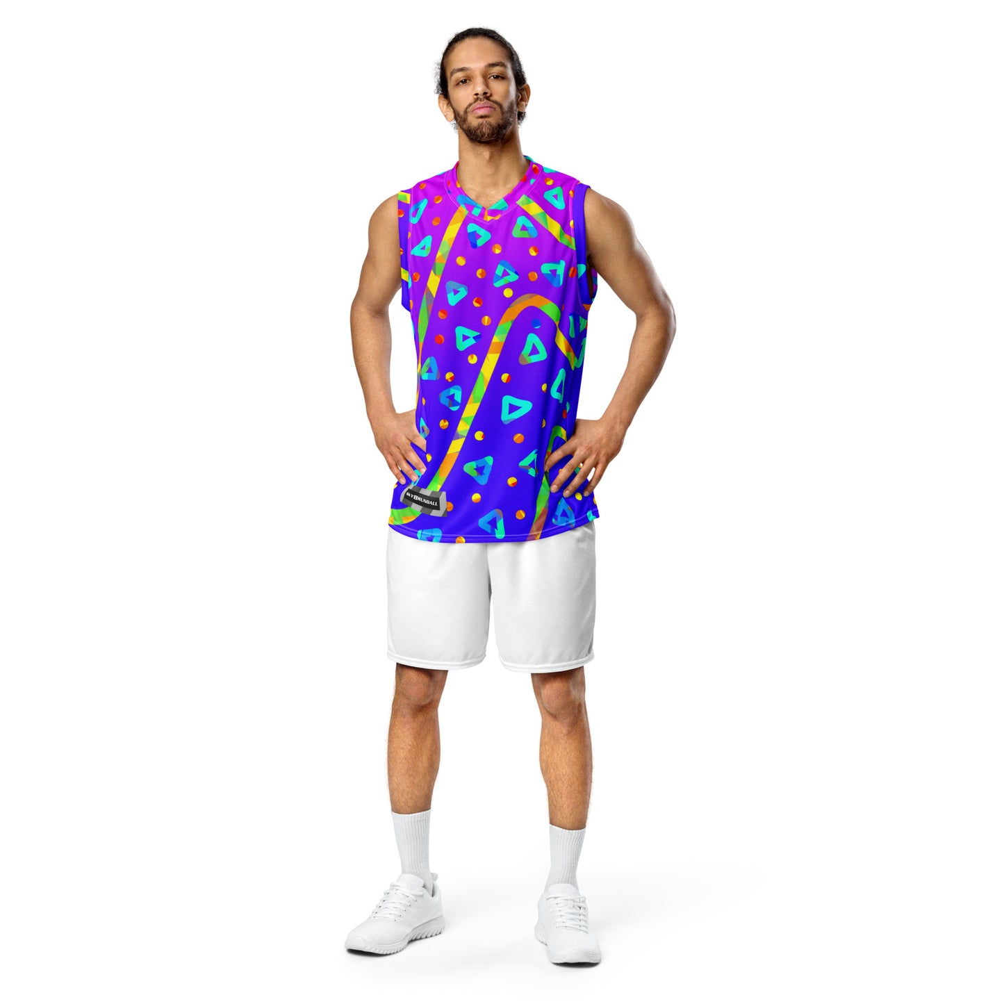 Dream Wave Festival - Cool Candy Rain Recycled Unisex Basketball Jersey