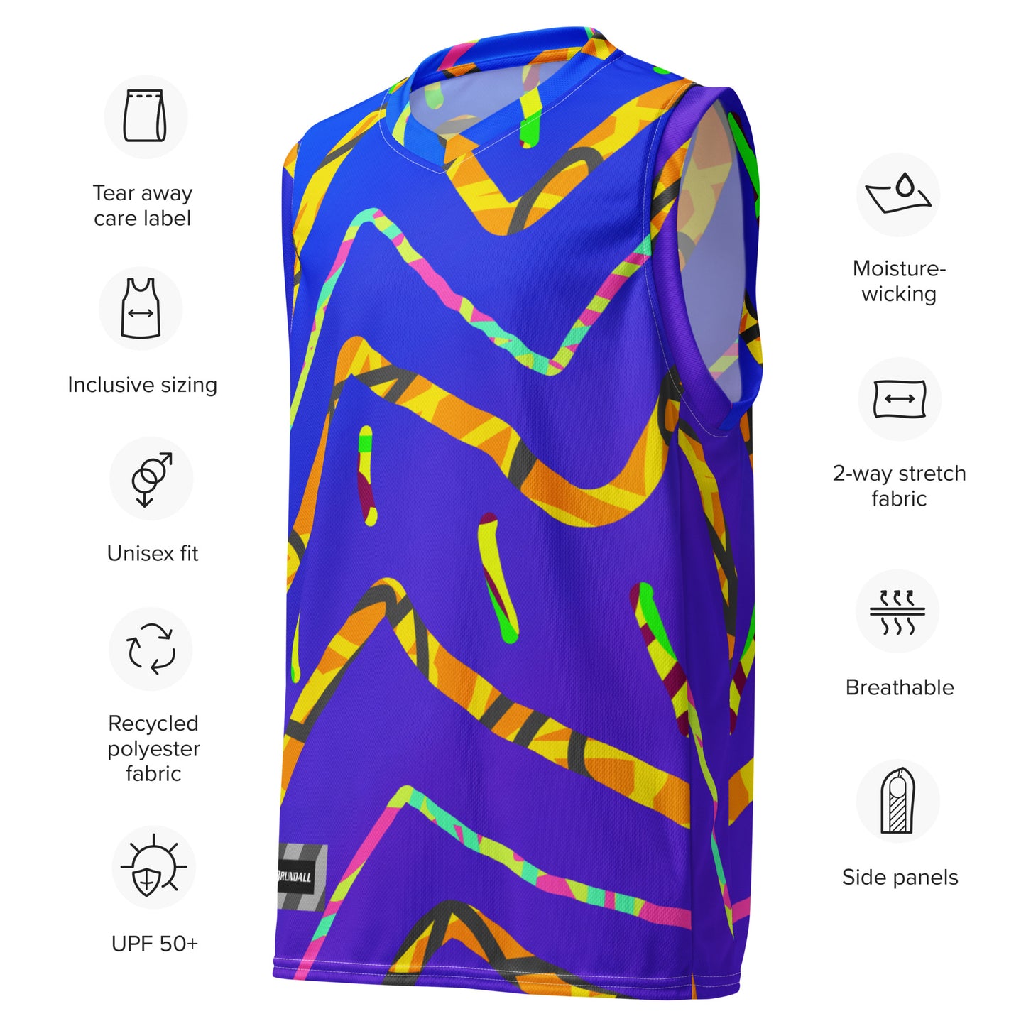 Dream Wave Festival - California Tiger Recycled Unisex Basketball Jersey