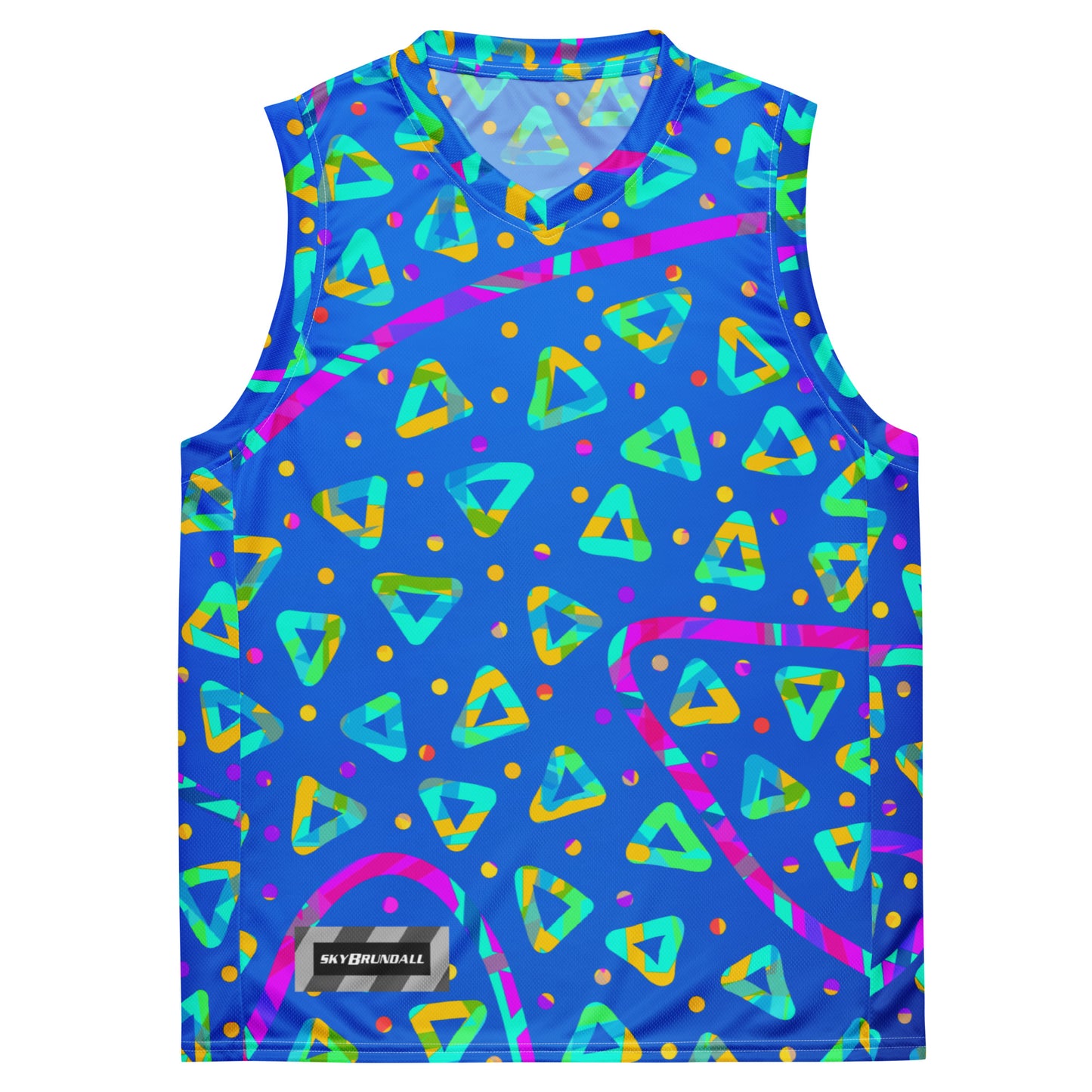 Dream Wave Festival - Electric Crumble 8 Recycled Unisex Basketball Jersey