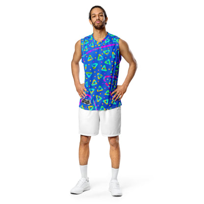 Dream Wave Festival - Electric Crumble 8 Recycled Unisex Basketball Jersey