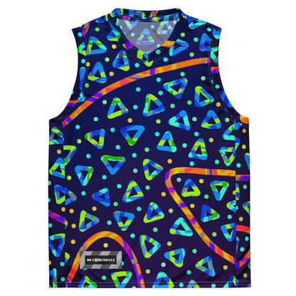 Dream Wave Festival - Electric Crumble 1 Recycled Unisex Basketball Jersey