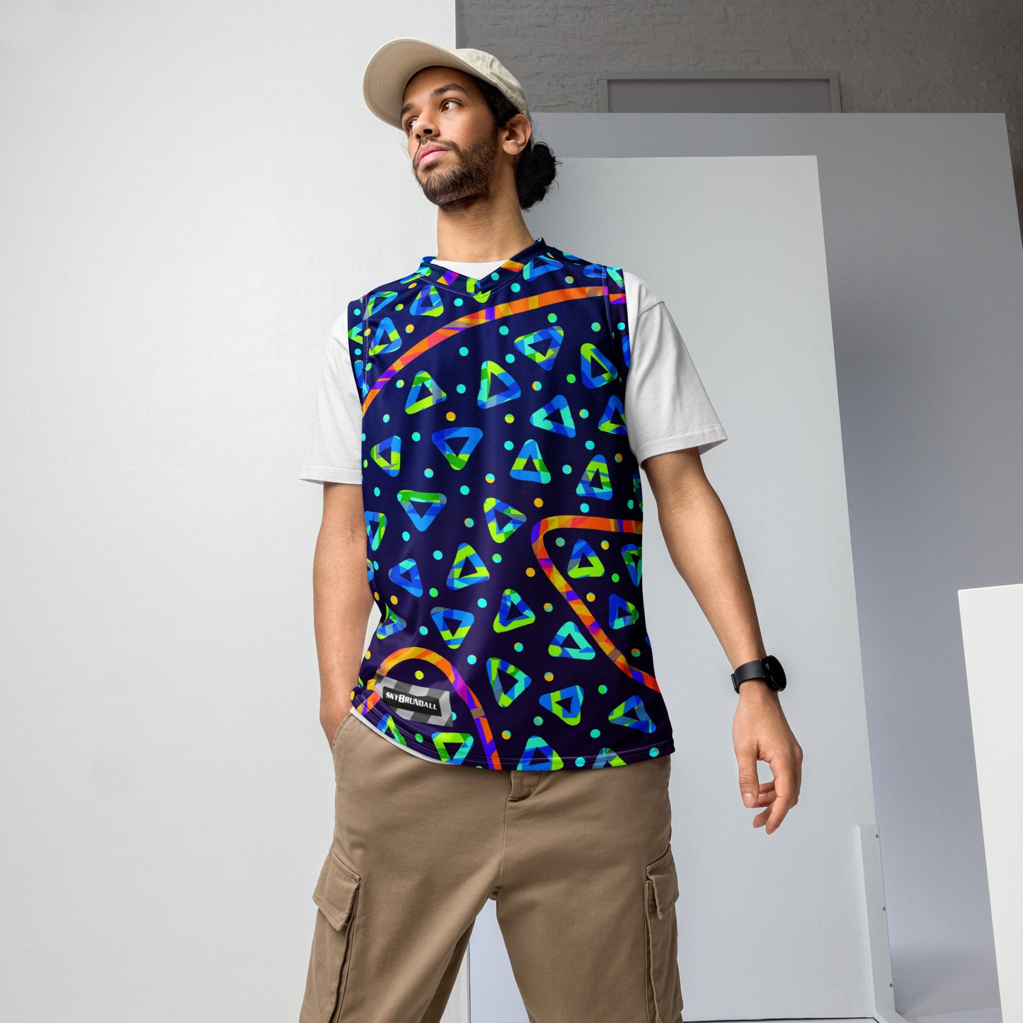 Dream Wave Festival - Electric Crumble 1 Recycled Unisex Basketball Jersey