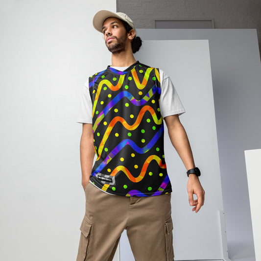 Dream Wave Festival - Thunder Burst Recycled Unisex Basketball Jersey