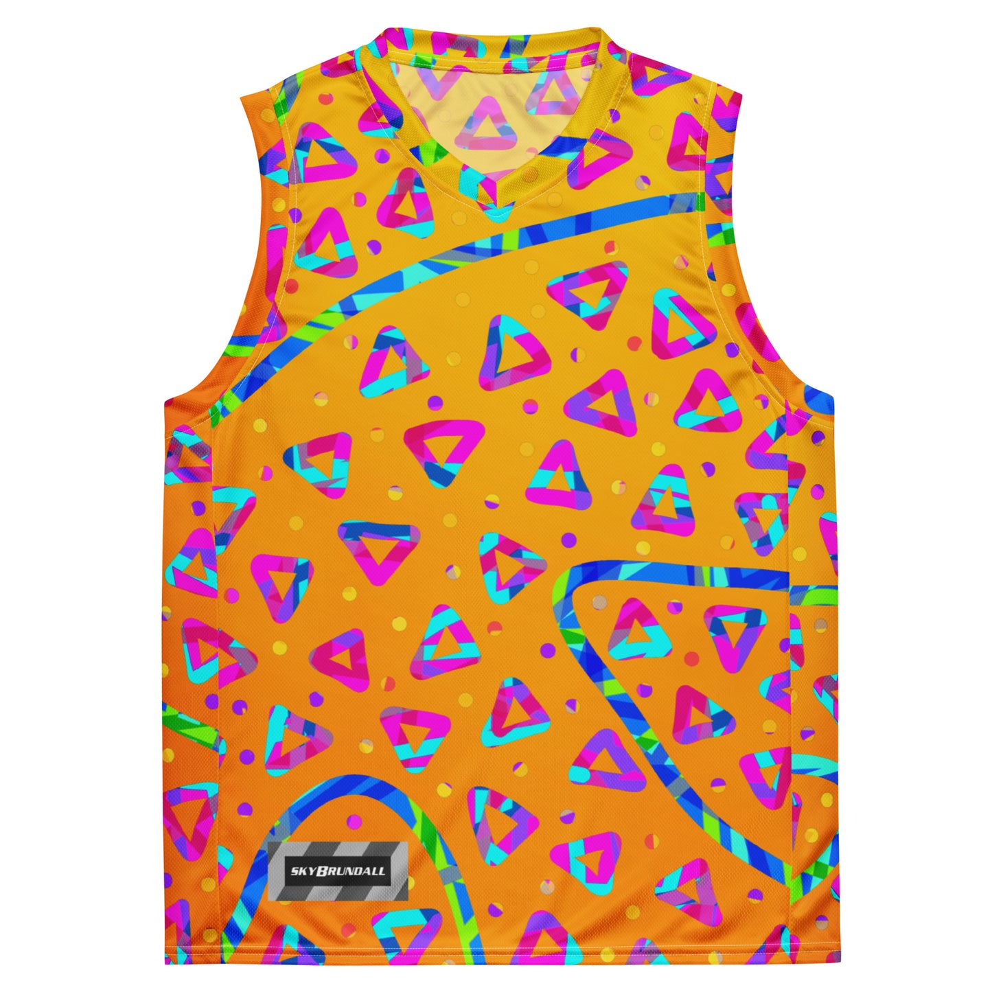 Dream Wave Festival - Electric Crumble 5 Recycled Unisex Basketball Jersey
