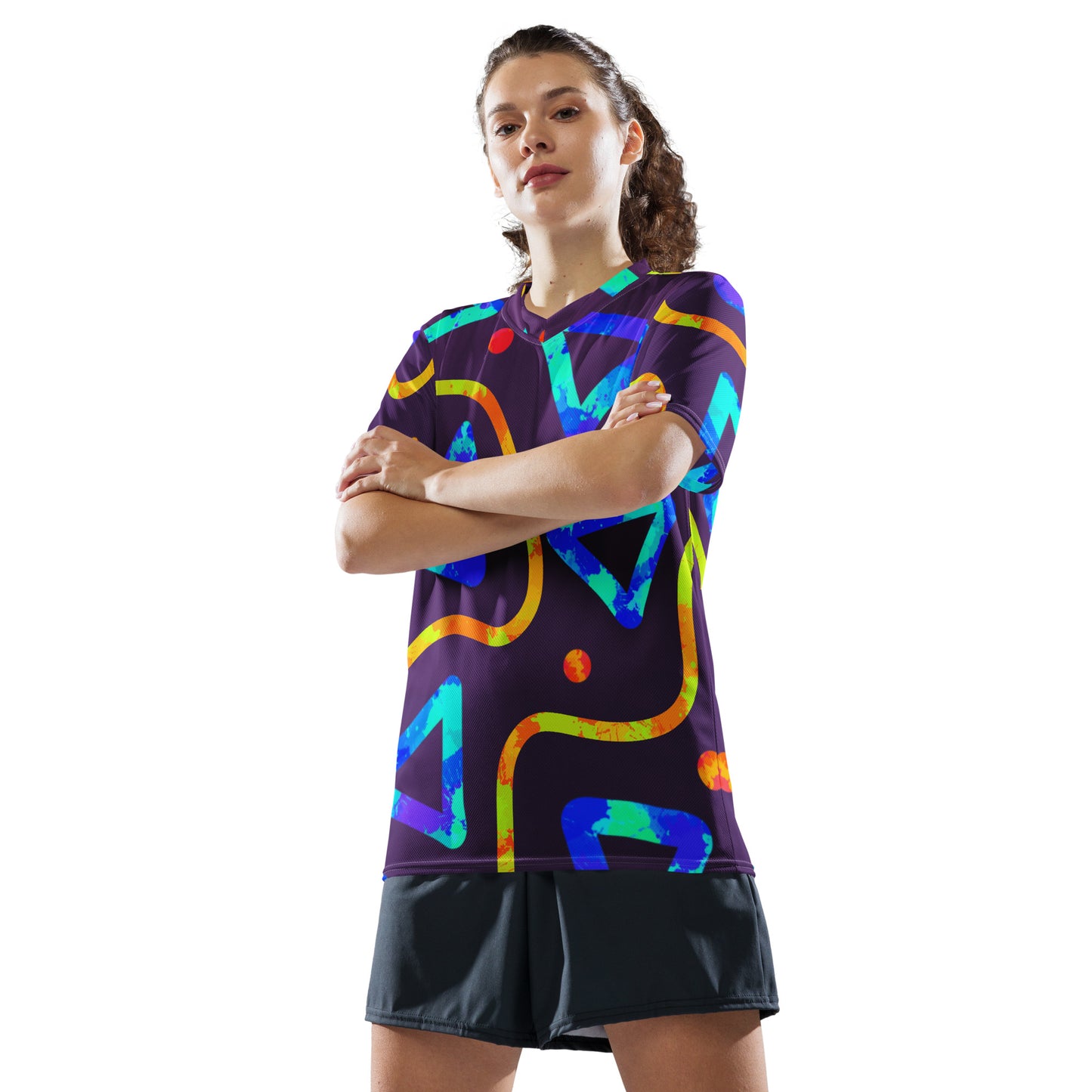 Dream Wave Festival - Arcade Crunch 1 Recycled Unisex Sports Jersey