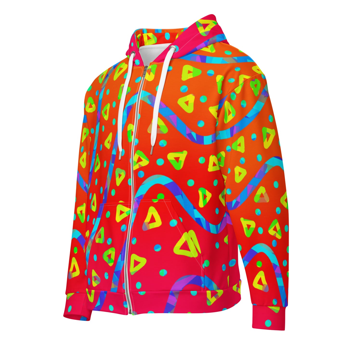Dream Wave Festival - Warm Candy Rain Unisex Zip Hoodie