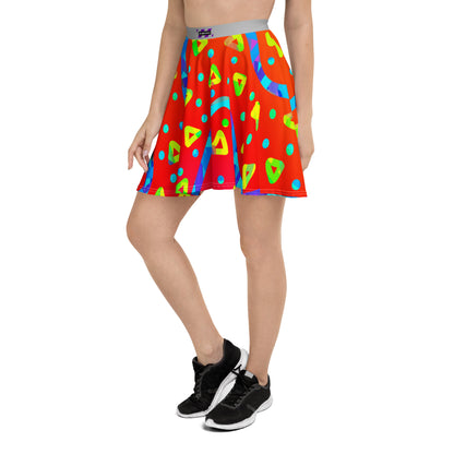 Dream Wave Festival - Warm Candy Rain Skater Skirt