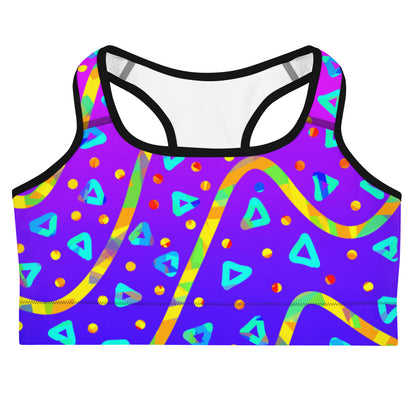 Dream Wave Festival - Cool Candy Rain Sports Bra