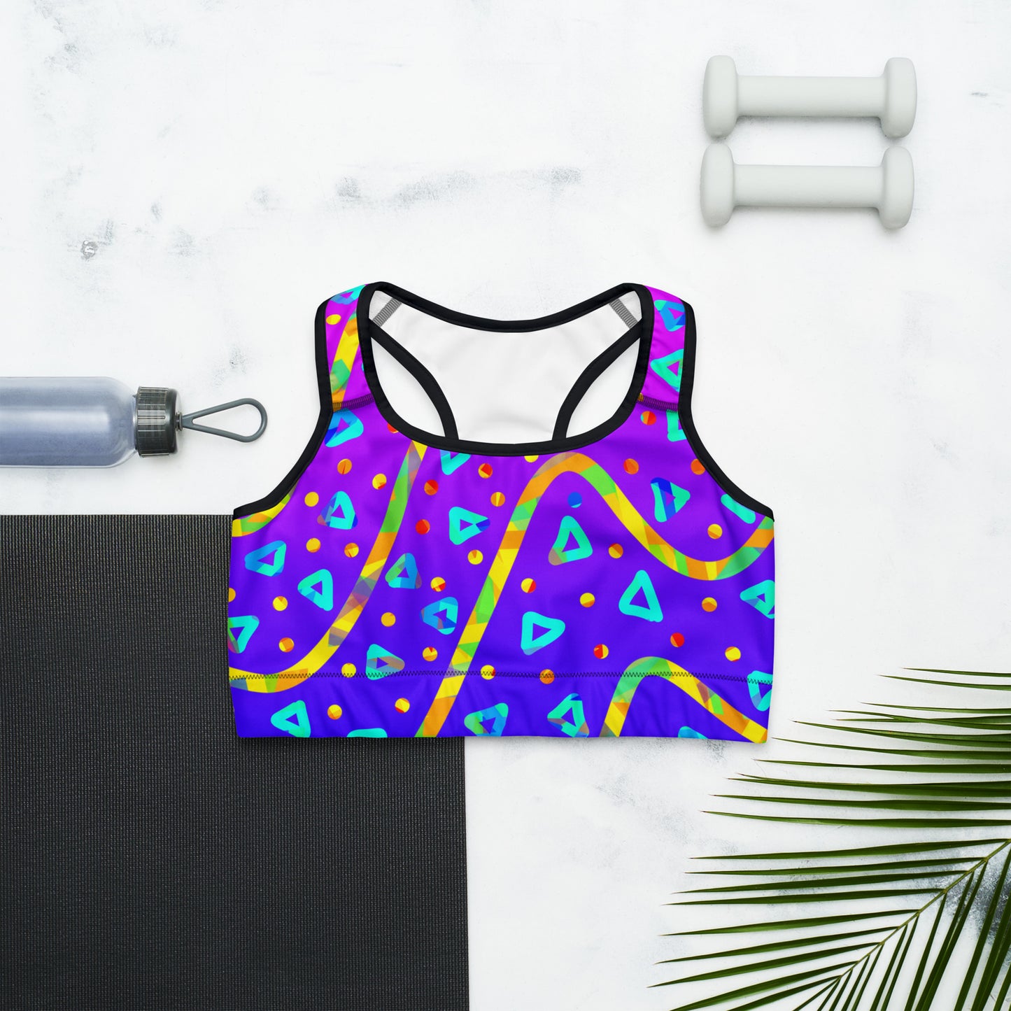 Dream Wave Festival - Cool Candy Rain Sports Bra