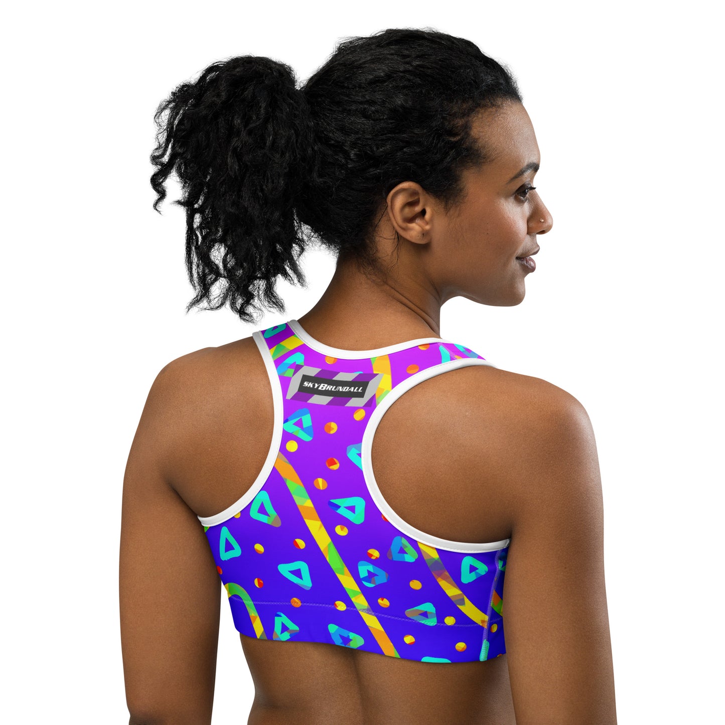 Dream Wave Festival - Cool Candy Rain Sports Bra