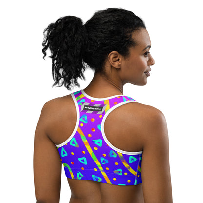 Dream Wave Festival - Cool Candy Rain Sports Bra