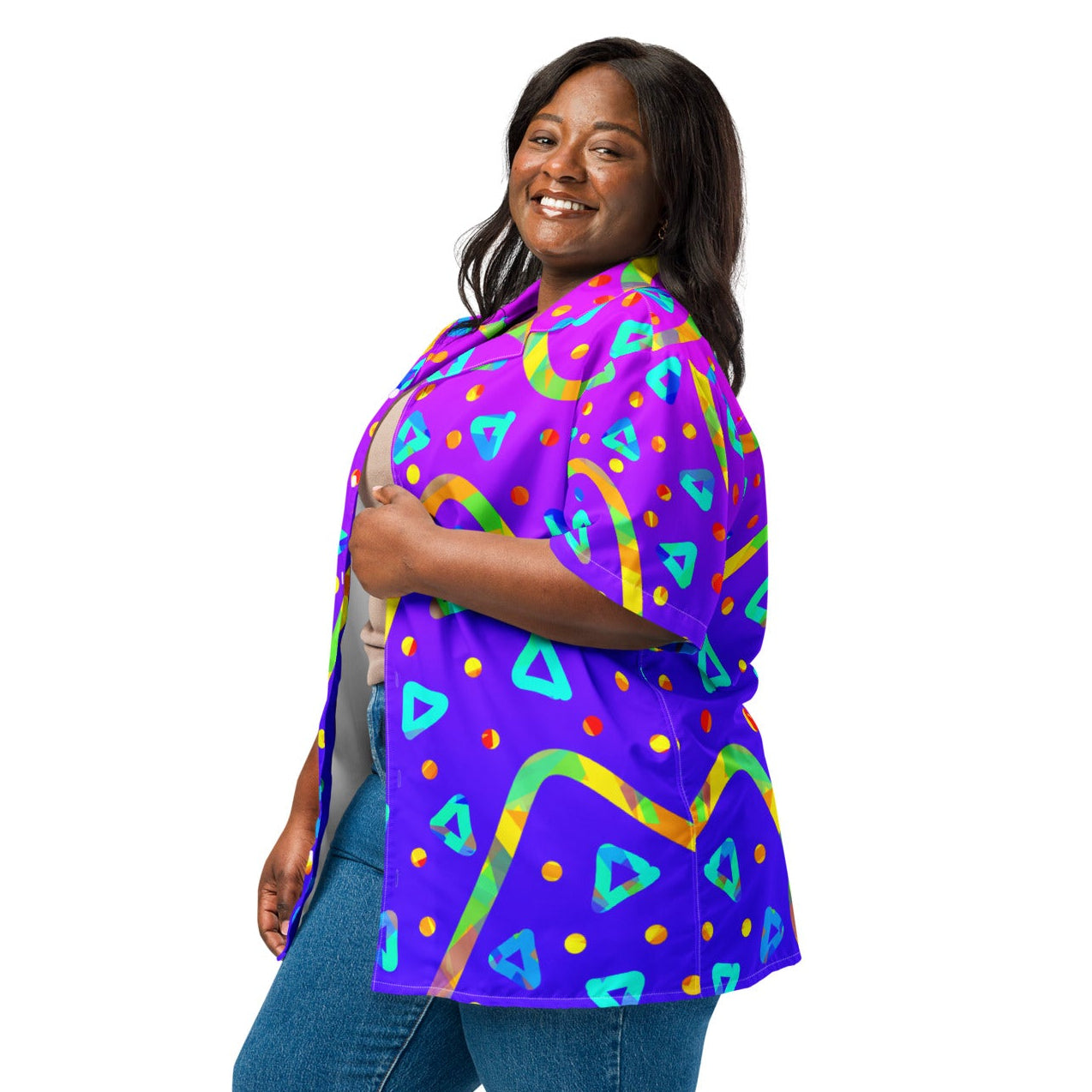 Dream Wave Festival - Cool Candy Rain Unisex Button Shirt